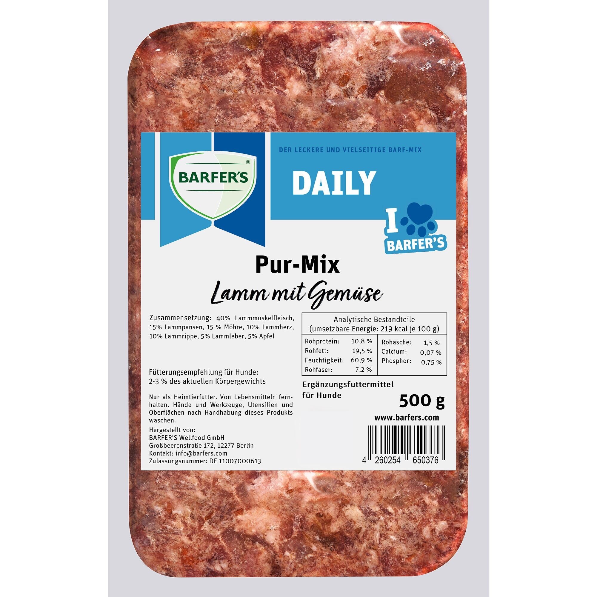 Pur-Mix Lamm mit Gemüse