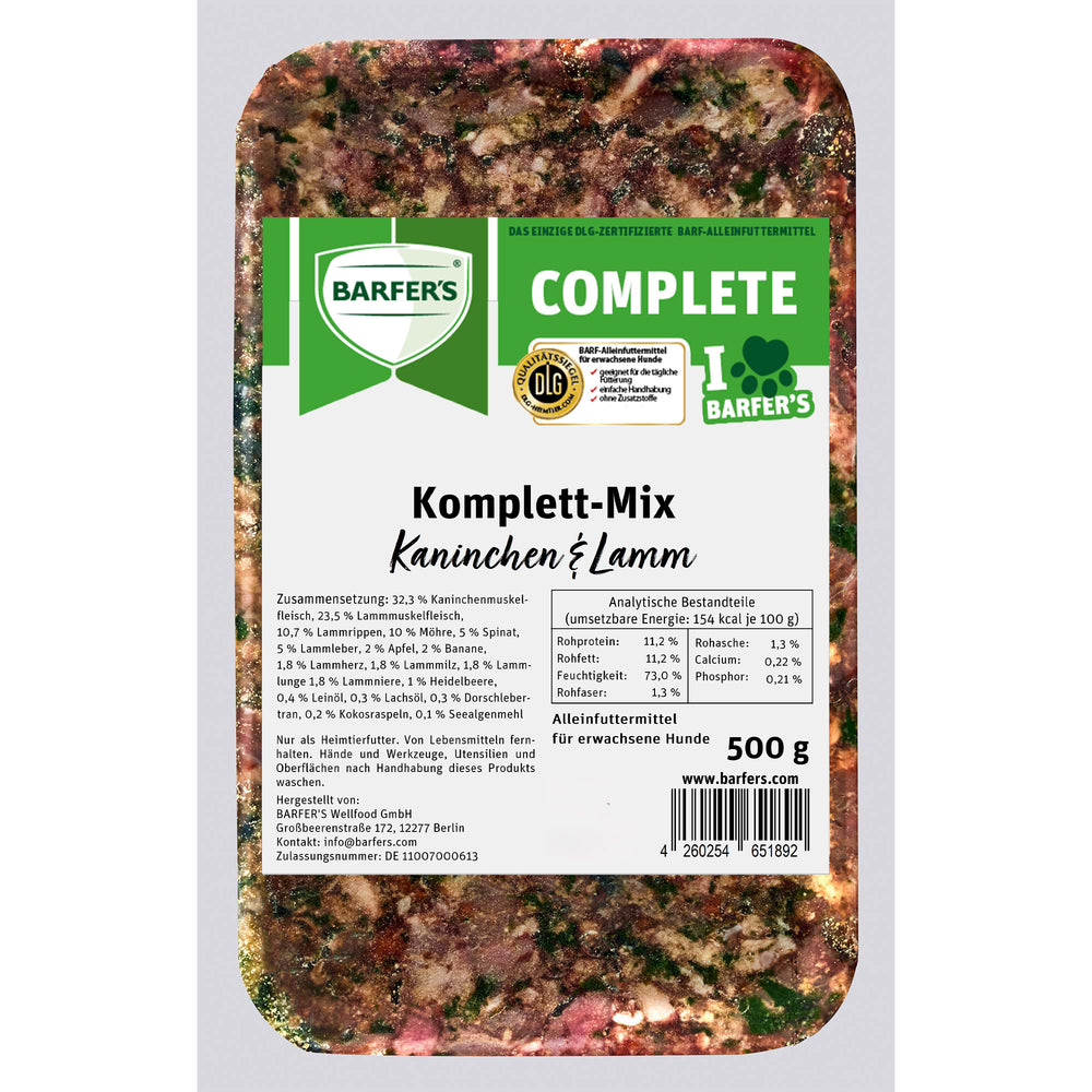 Komplett-Mix Kaninchen & Lamm