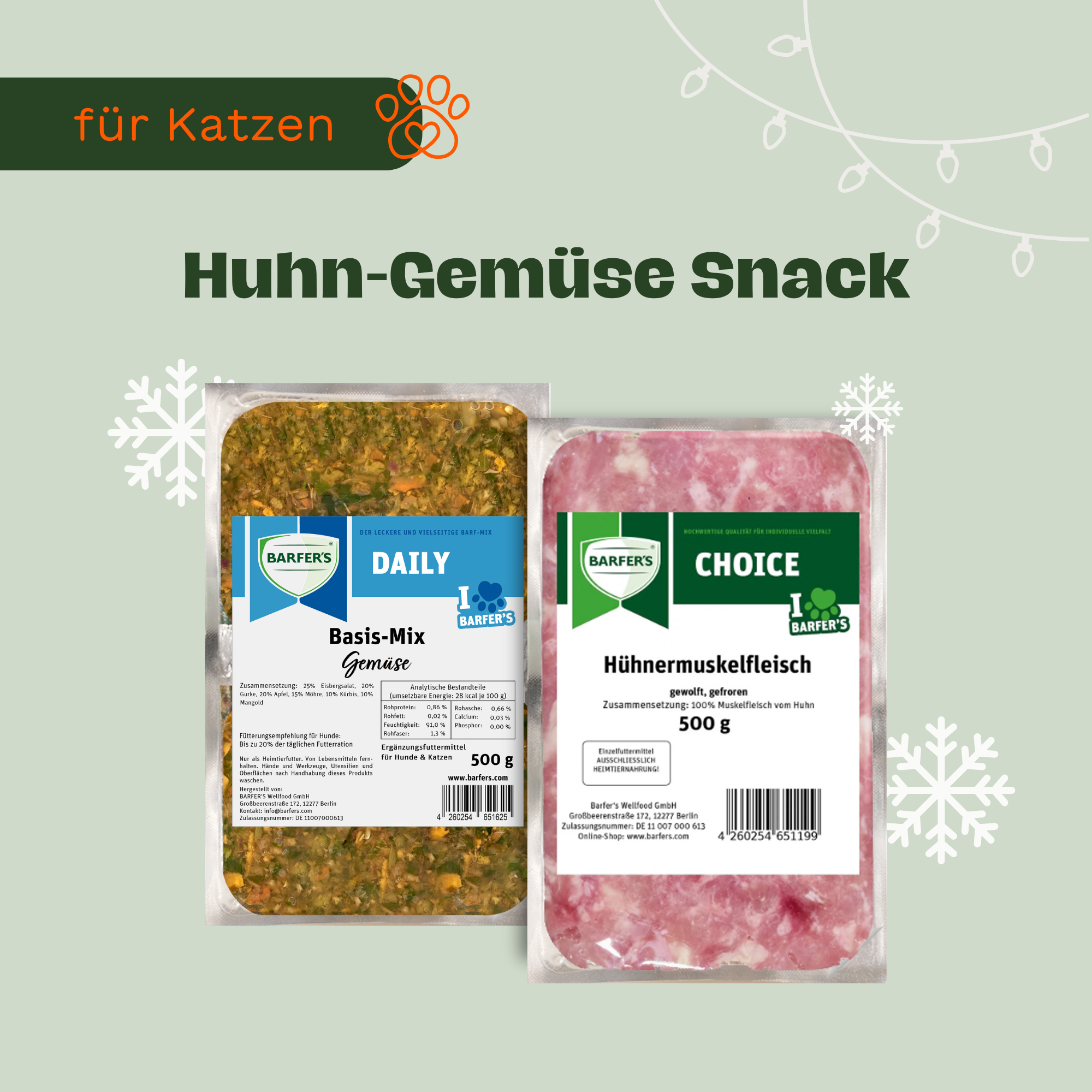Zutaten-Paket für Huhn-Gemüse Snack