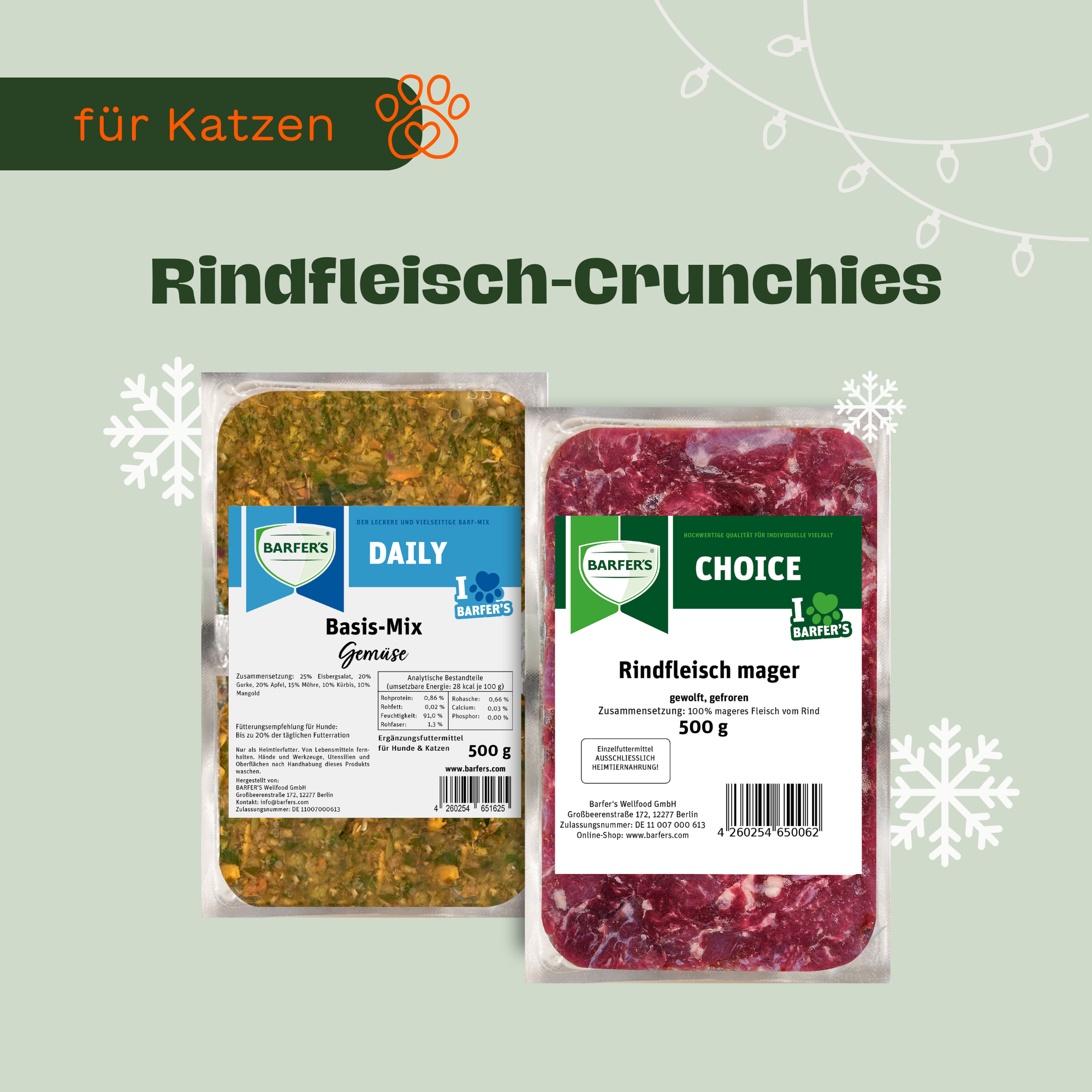 Zutaten-Paket für Rindfleisch-Crunchies
