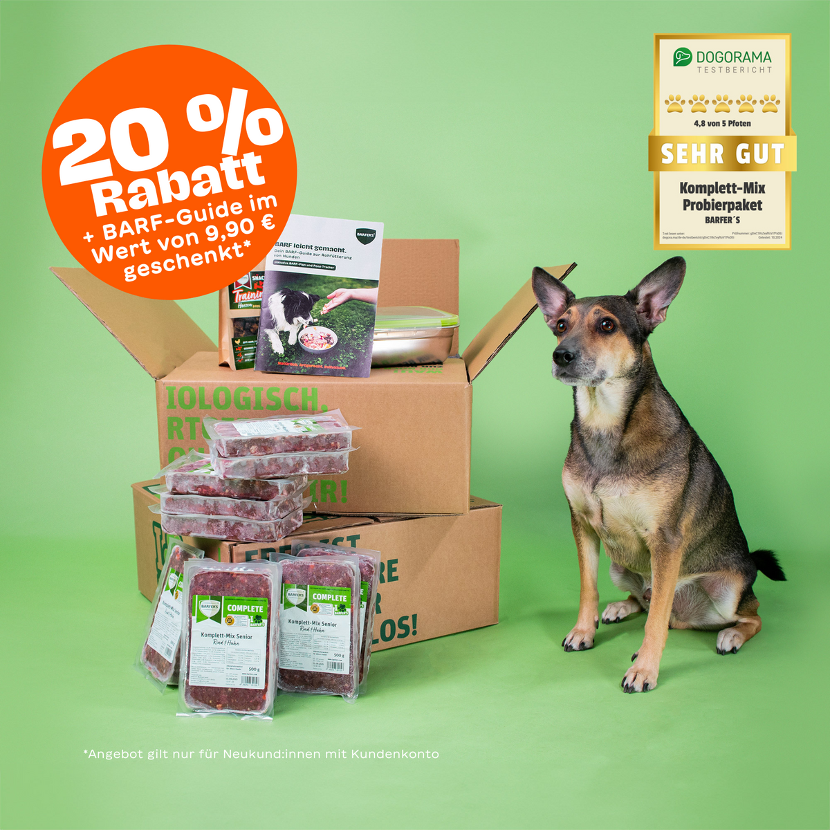Senior Hunde Probierpaket – BARF für ältere Hunde jetzt online kaufen –  BARFER'S