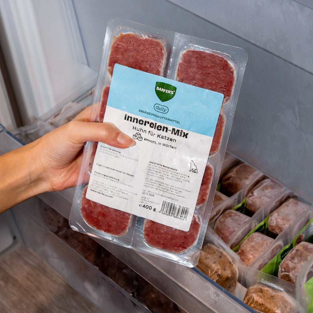 Würfel: Innereien-Mix Huhn für Katzen