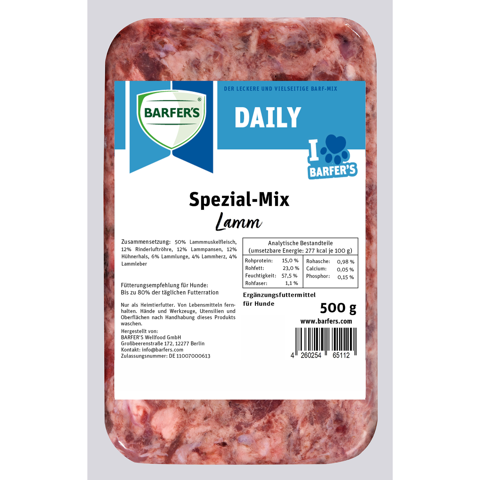 Fleisch-Mix Lamm mit Rind und Huhn