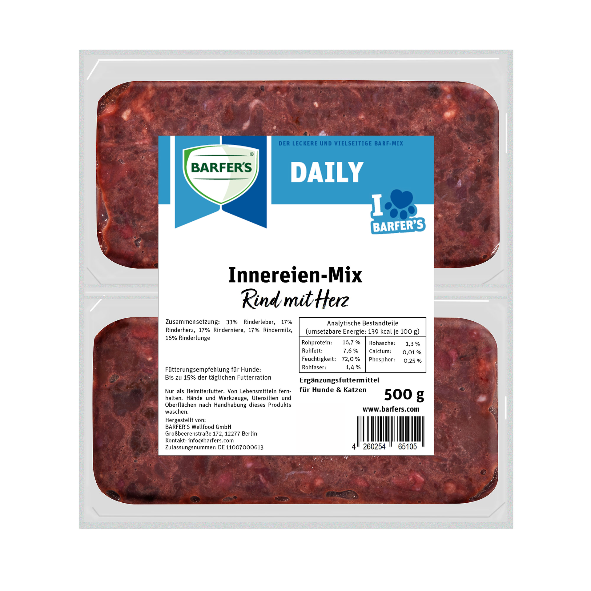 Innereien-Mix Rind mit Herz