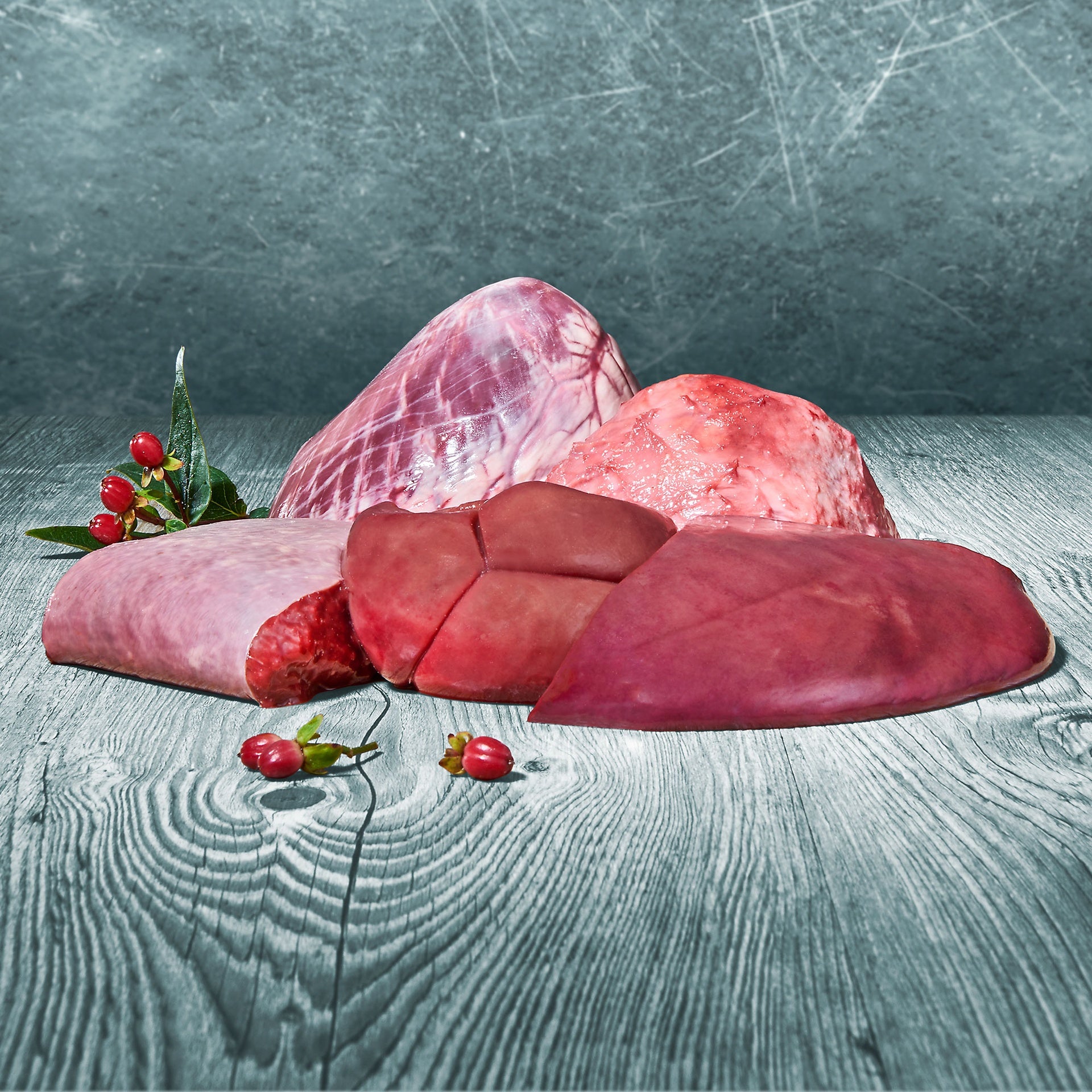 Würfel: Innereien-Mix Rind mit Herz