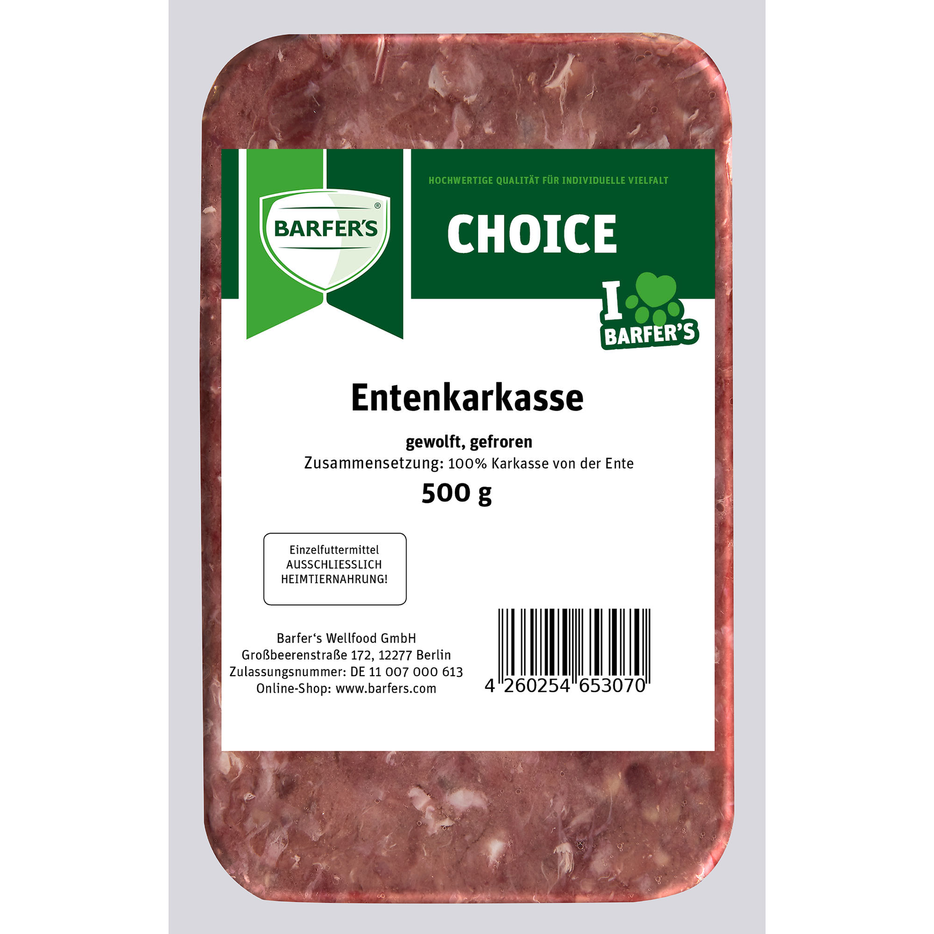 Entenkarkasse gewolft