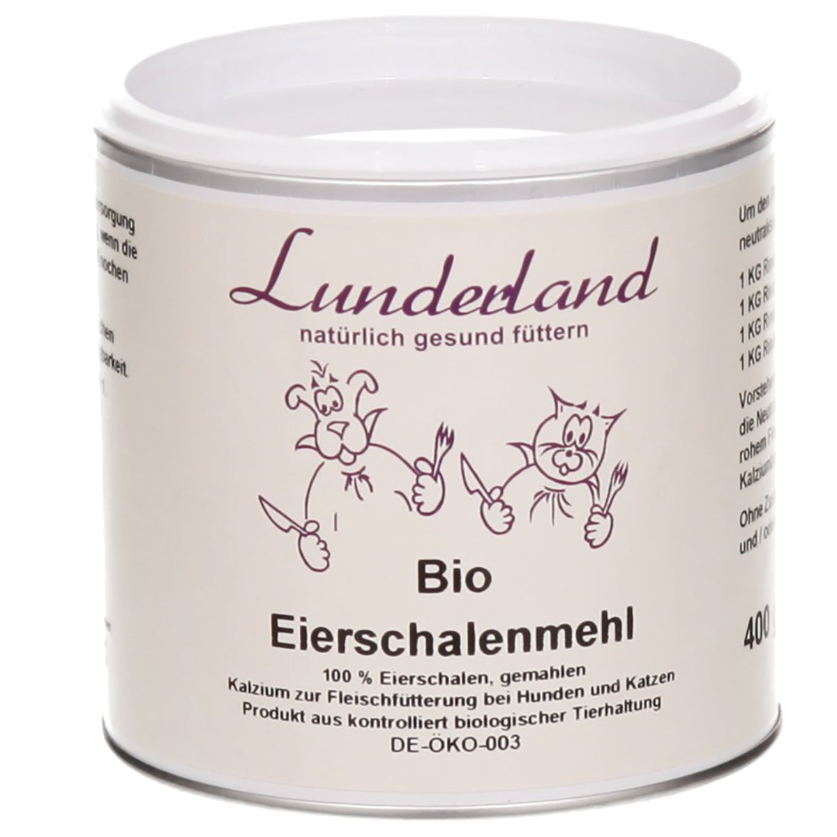 Lunderland Bio-Eierschalenmehl