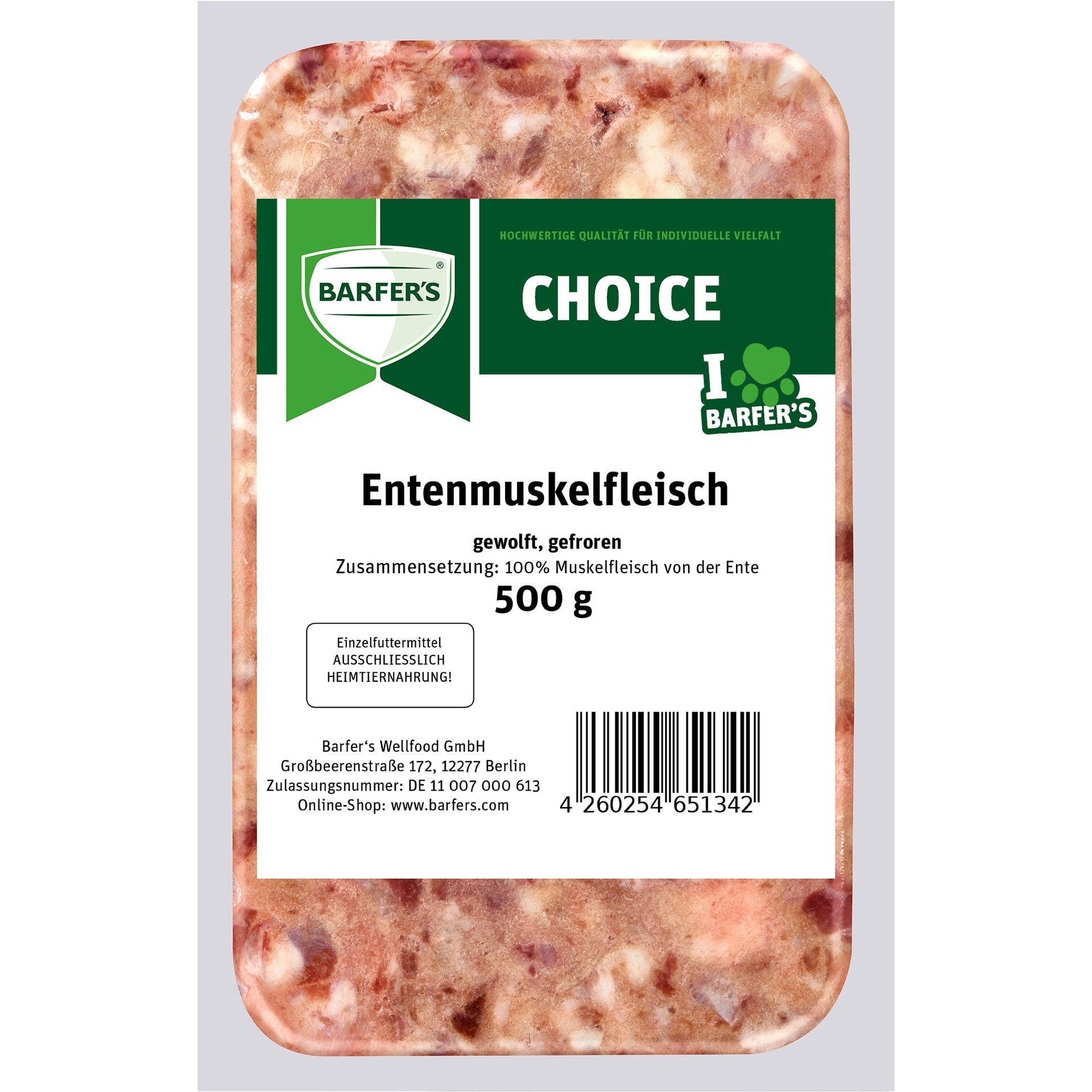 Entenmuskelfleisch gewolft